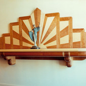 Buffet:  Natural cherry and maple.