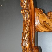 Details:  Console leg with antiqued gold leaf effect.